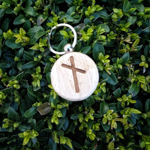 БРЕЛОК ДЕРЕВ'ЯНИЙ РУНА НАУТІЗ РУЧНА РОБОТА (KEYRING WOODEN FLEECE NAUTIZ HANDMADE)